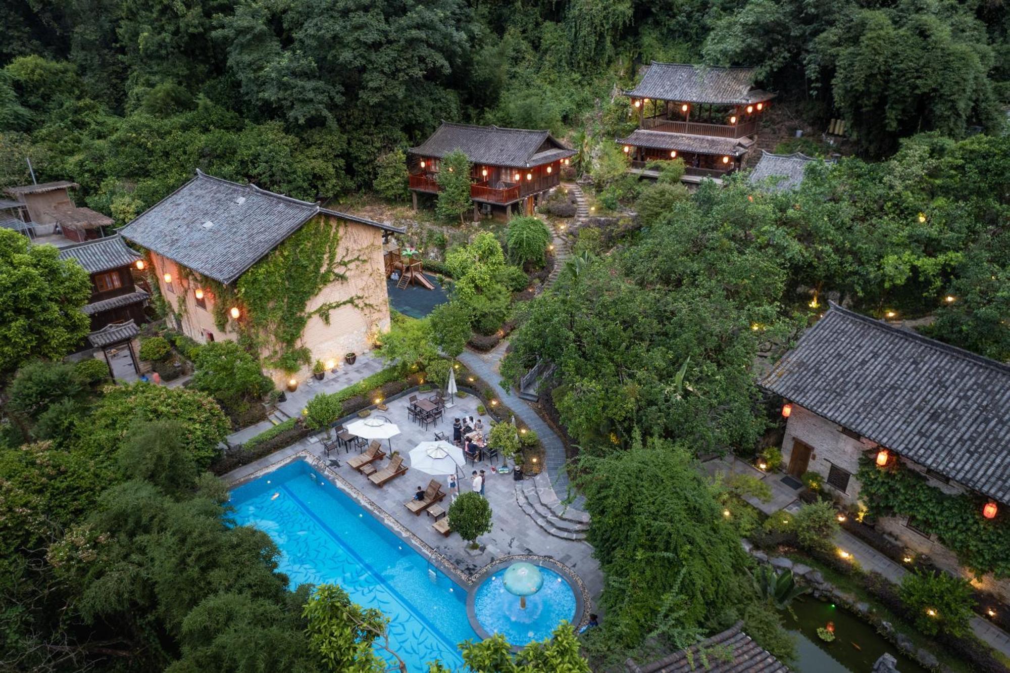 Yangshuo Ancient Garden Boutique Hotel-Free Pick Up From Airport Or Ts Over 3 Nights Exterior photo