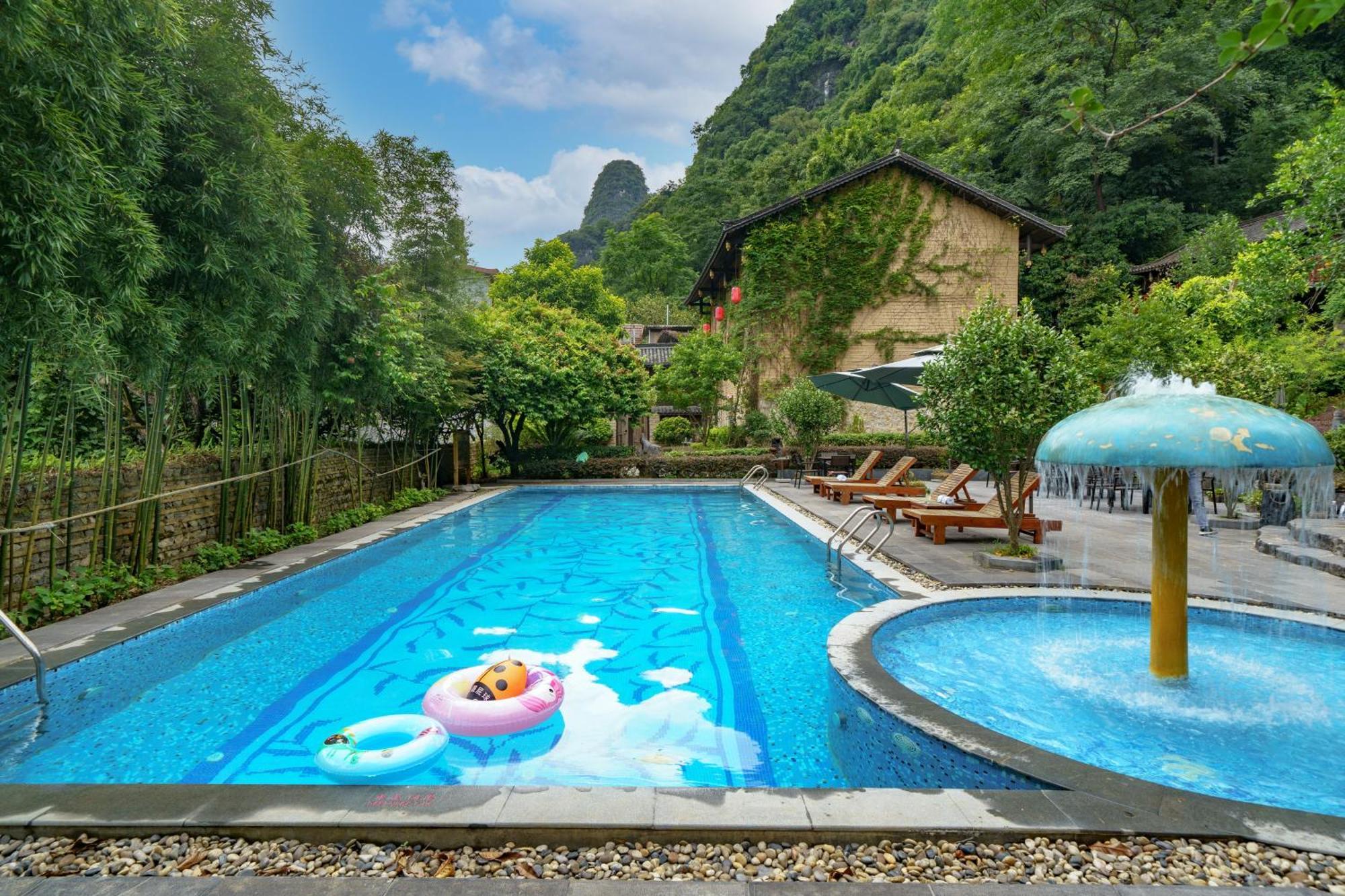 Yangshuo Ancient Garden Boutique Hotel-Free Pick Up From Airport Or Ts Over 3 Nights Exterior photo