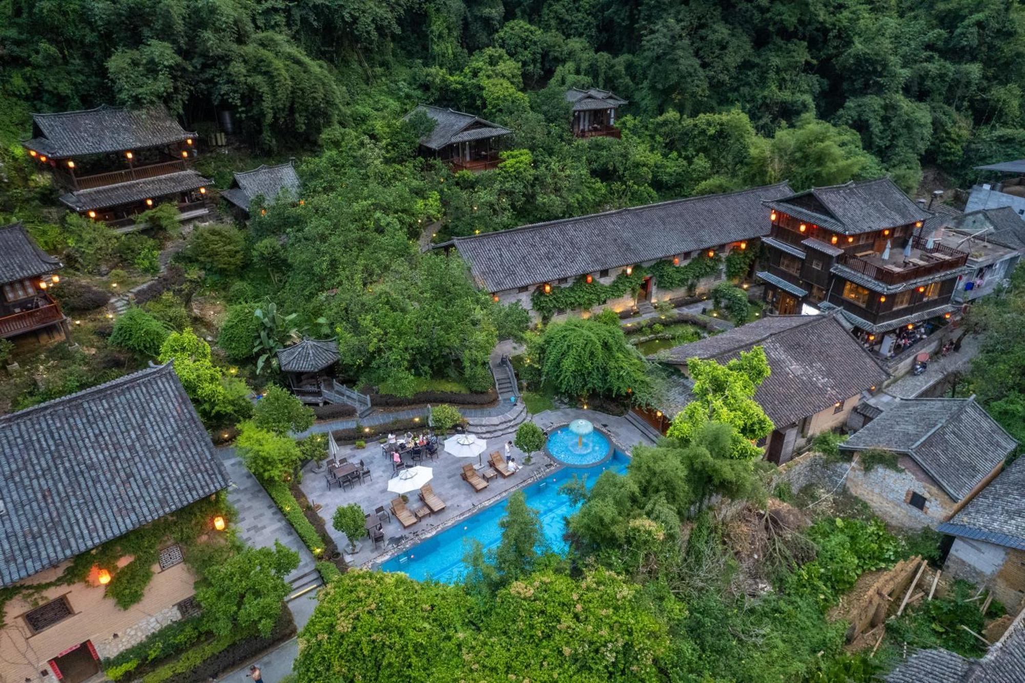 Yangshuo Ancient Garden Boutique Hotel-Free Pick Up From Airport Or Ts Over 3 Nights Exterior photo