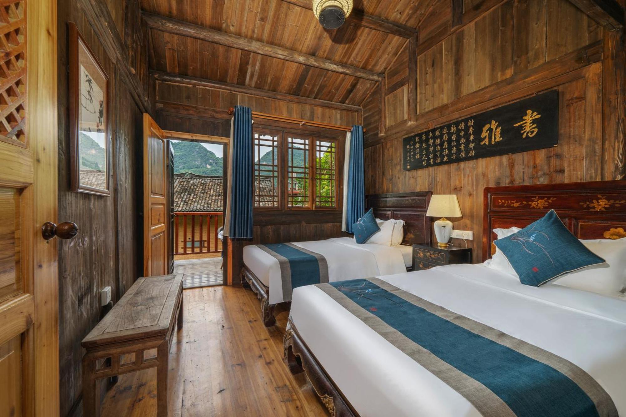 Yangshuo Ancient Garden Boutique Hotel-Free Pick Up From Airport Or Ts Over 3 Nights Exterior photo