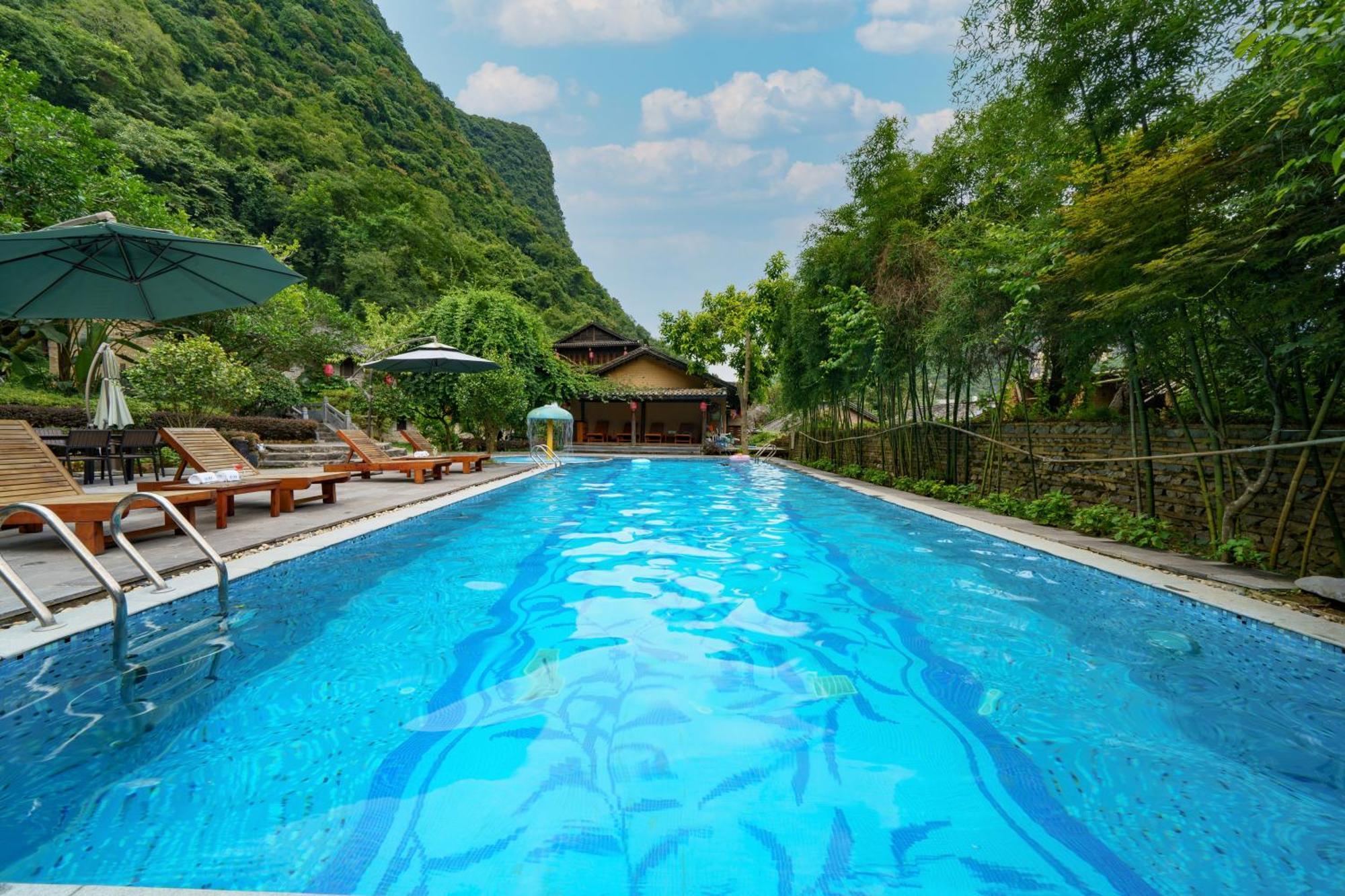 Yangshuo Ancient Garden Boutique Hotel-Free Pick Up From Airport Or Ts Over 3 Nights Exterior photo